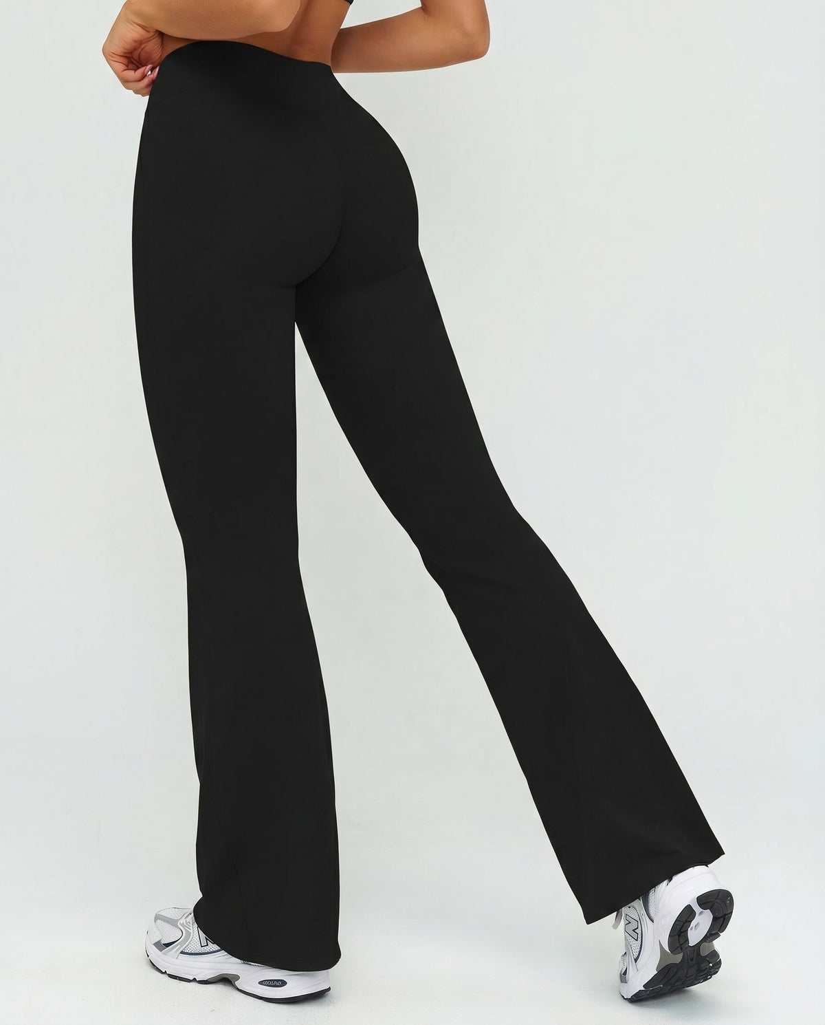 Ruched High Waist Flare Yoga Leggings — view 4