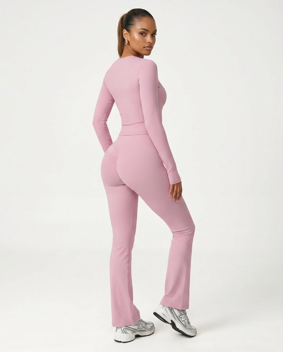 Flare High Waist Sculpt Yoga Leggings — view 5