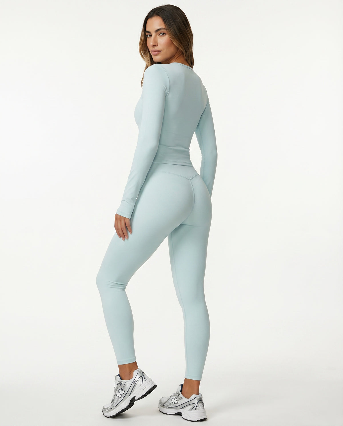 High Waist Crossover Sculpt Compression Leggings — view 5