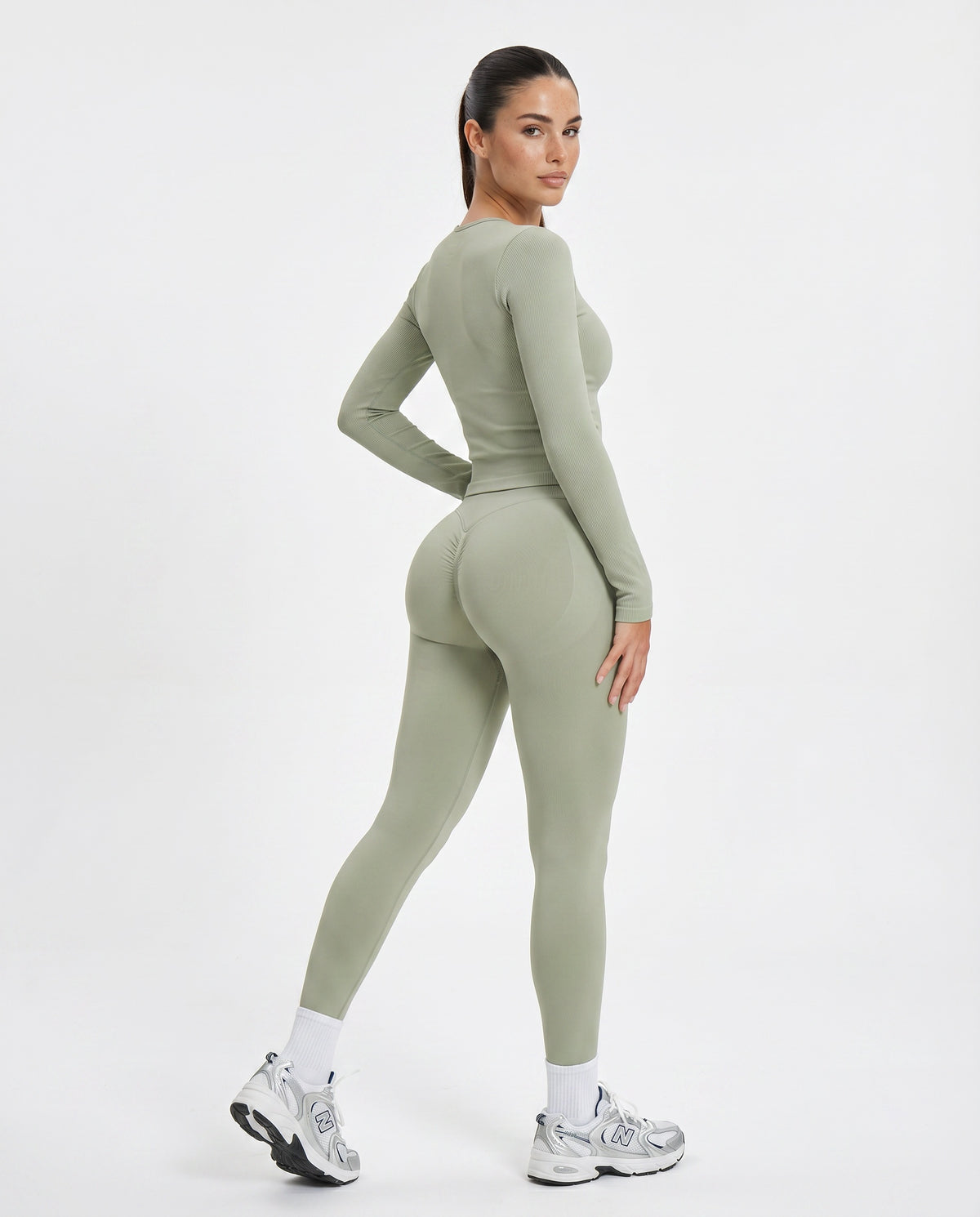 Seamless High Waist Sculpting Compression Leggings — view 5