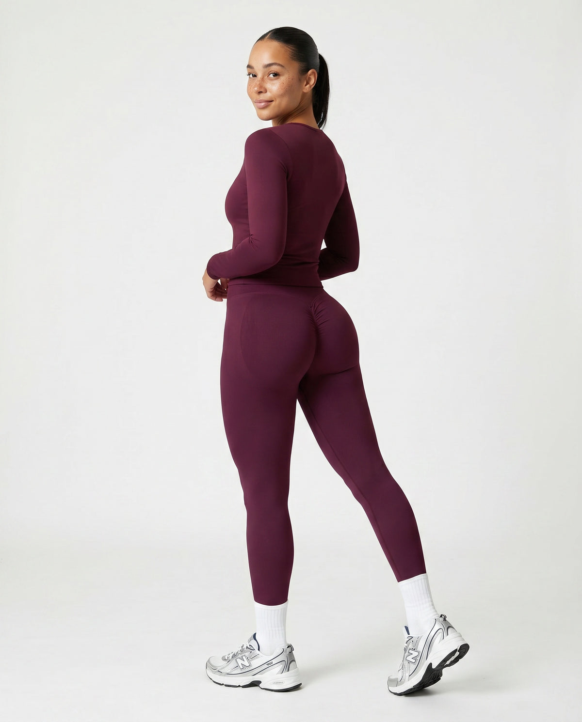 Seamless High Waist Sculpting Compression Leggings — view 5