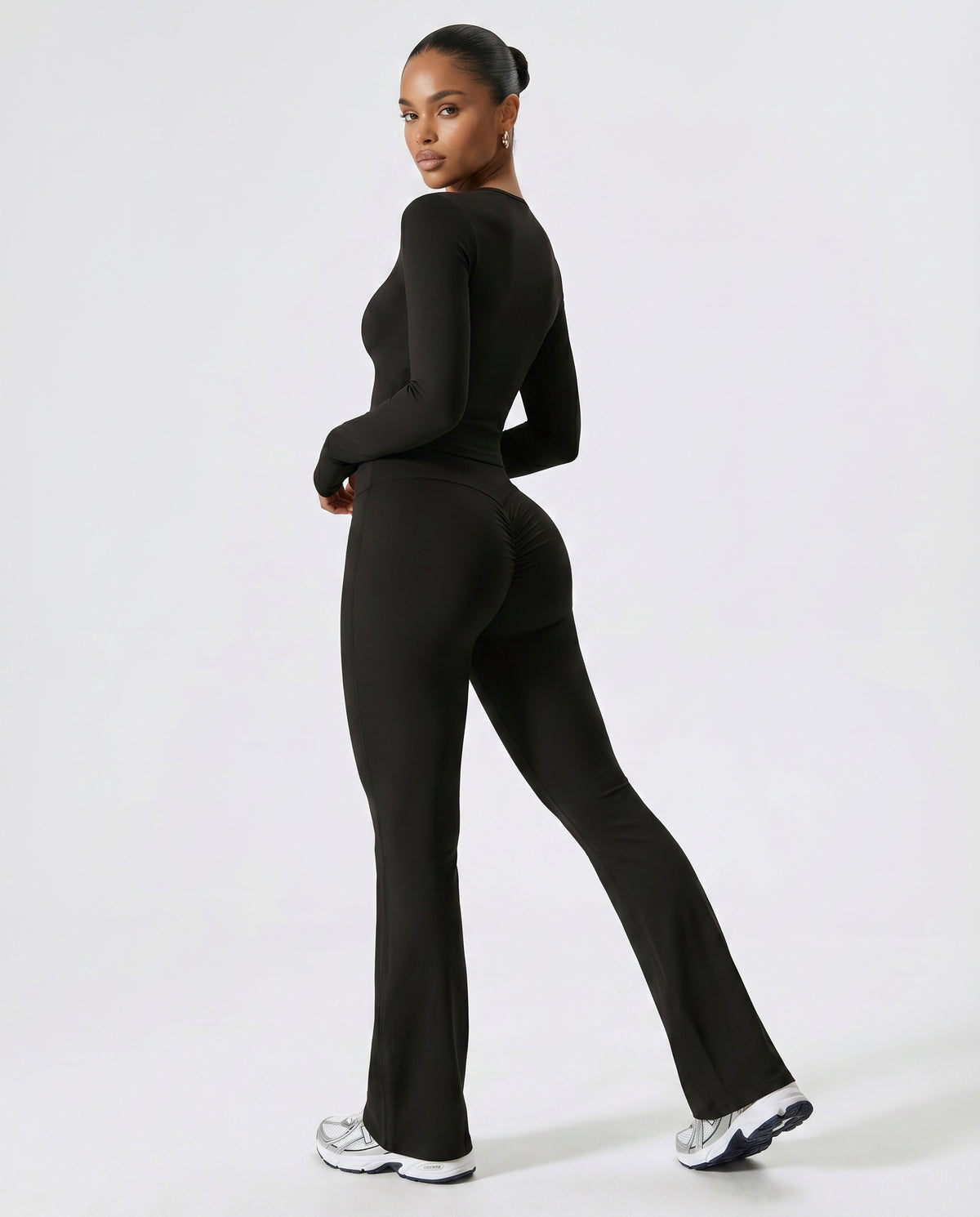Flare High Waist Sculpt Yoga Leggings — view 5
