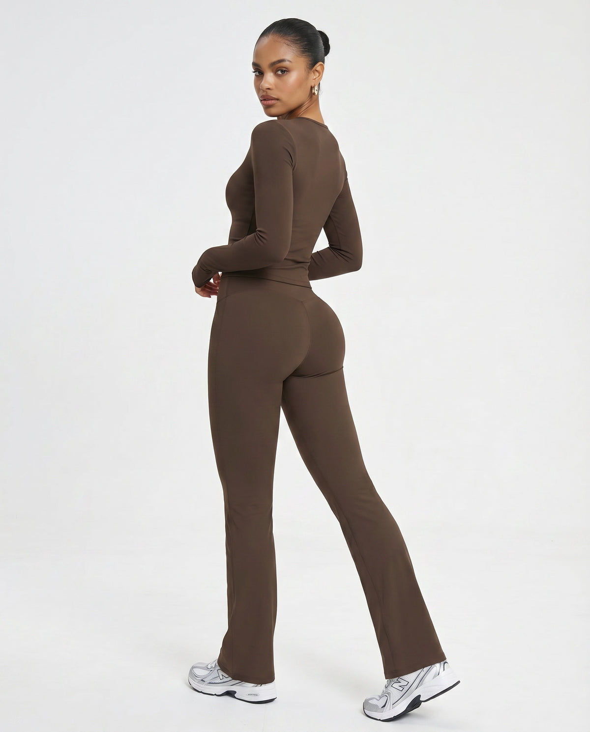 Flare High Waist Sculpt Yoga Leggings — view 5