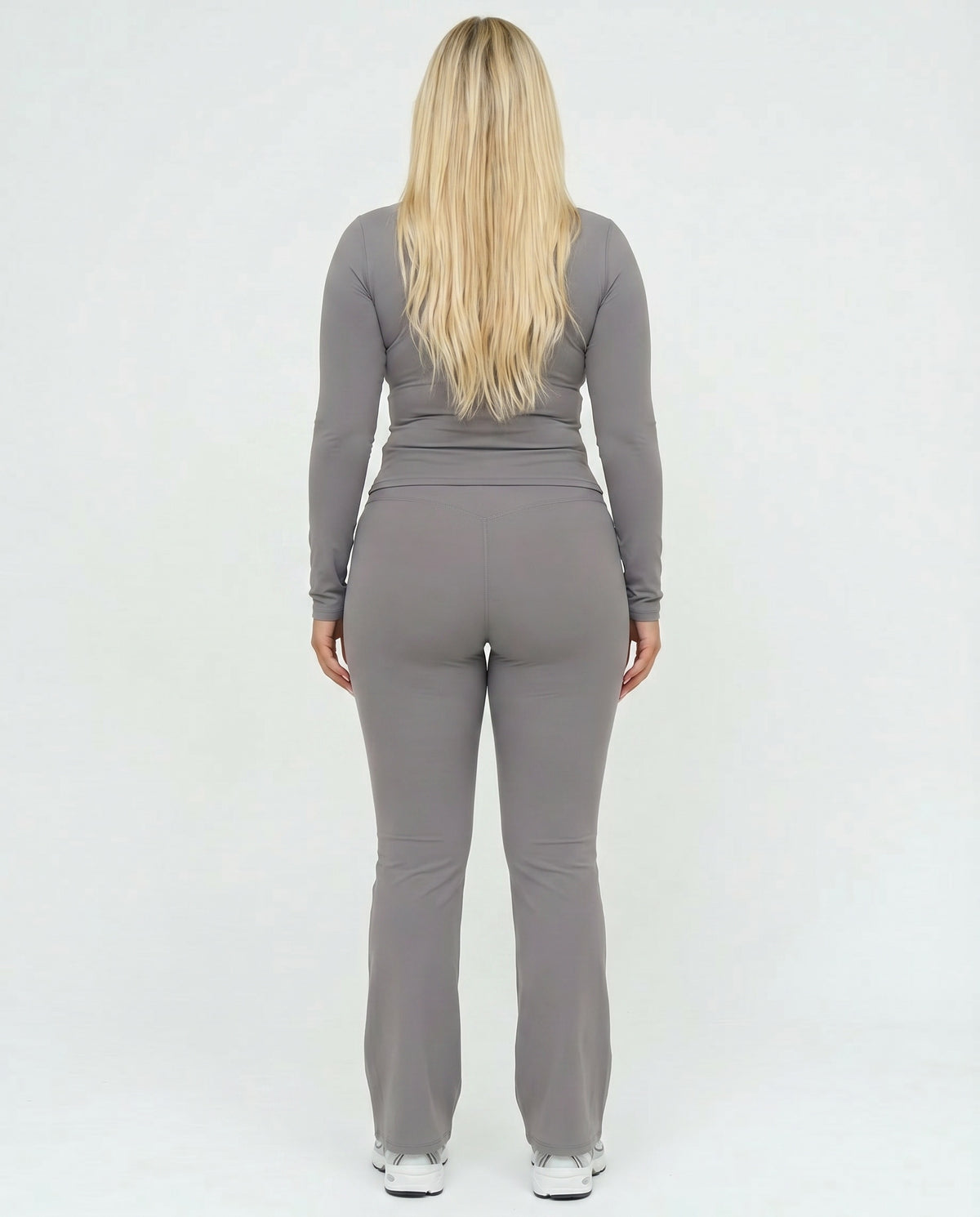 Ruched High Waist Flare Yoga Leggings — view 6