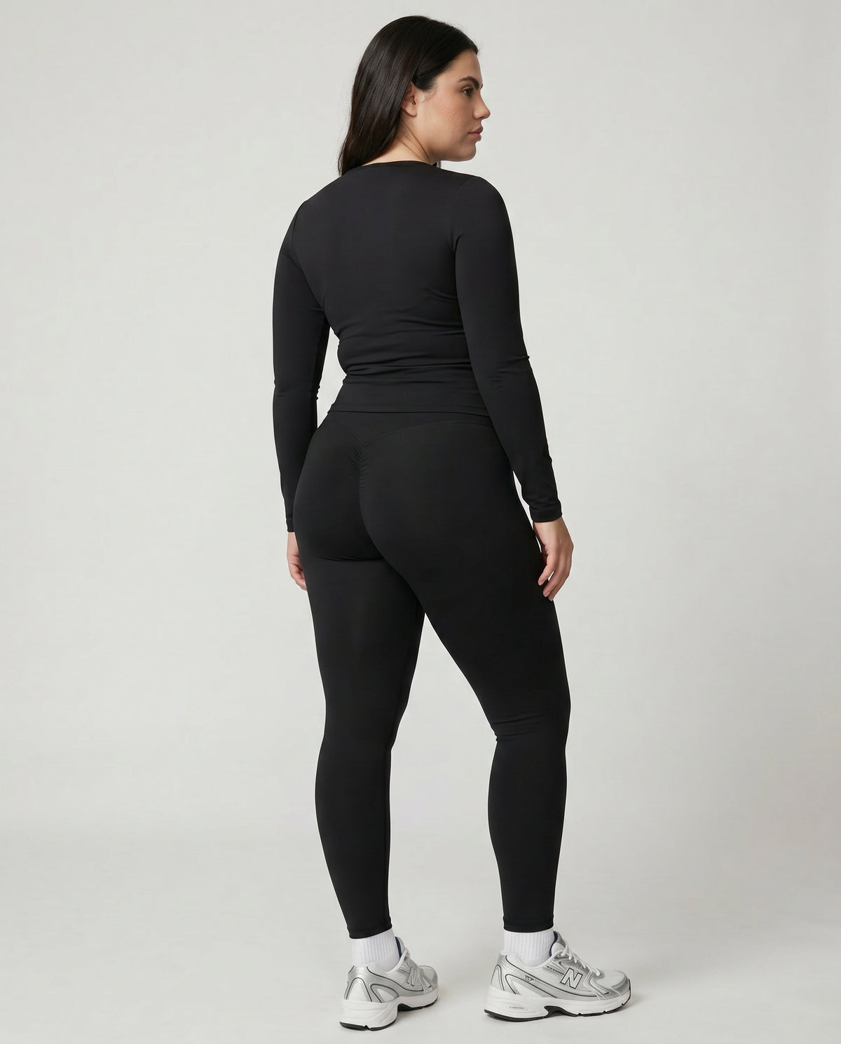 High Waist Crossover Sculpt Compression Leggings — view 6
