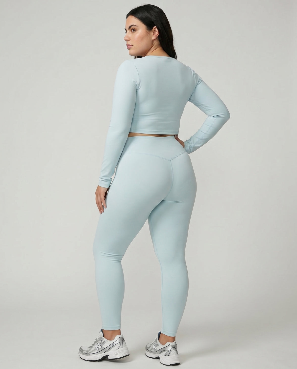 High Waist Crossover Sculpt Compression Leggings — view 6