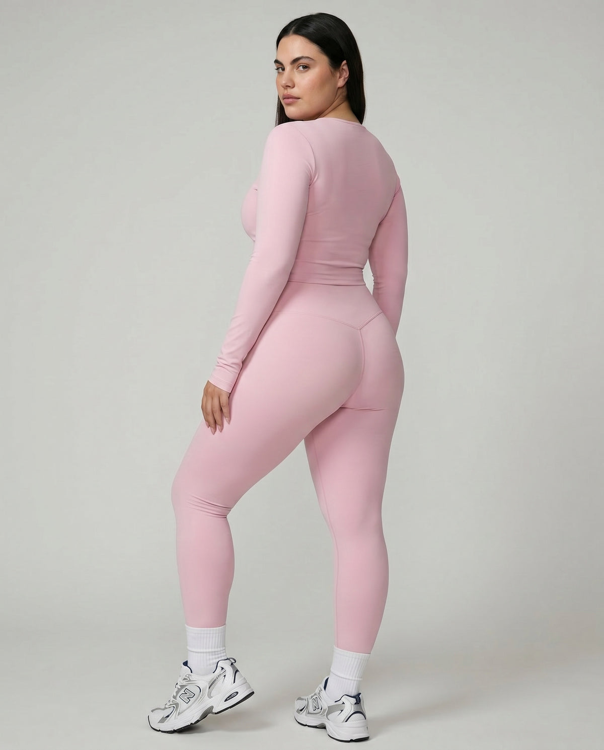 High Waist Crossover Sculpt Compression Leggings — view 6