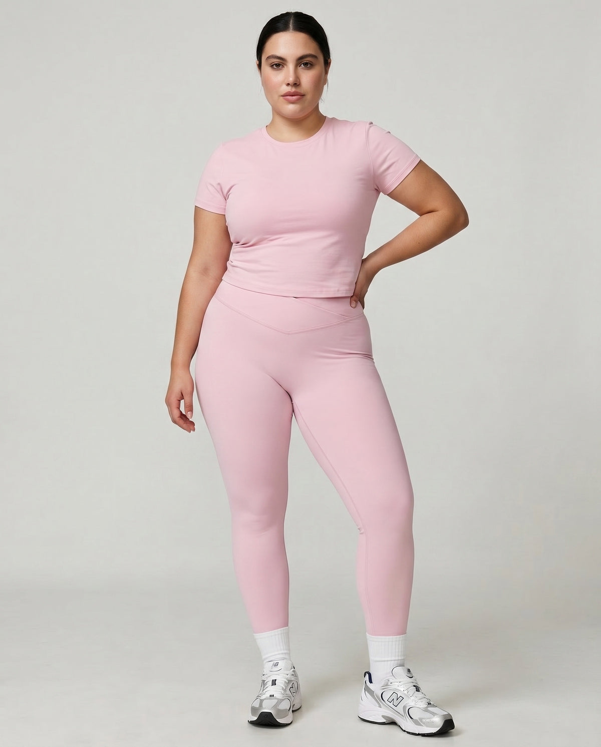 High Waist Crossover Sculpt Compression Leggings — view 3