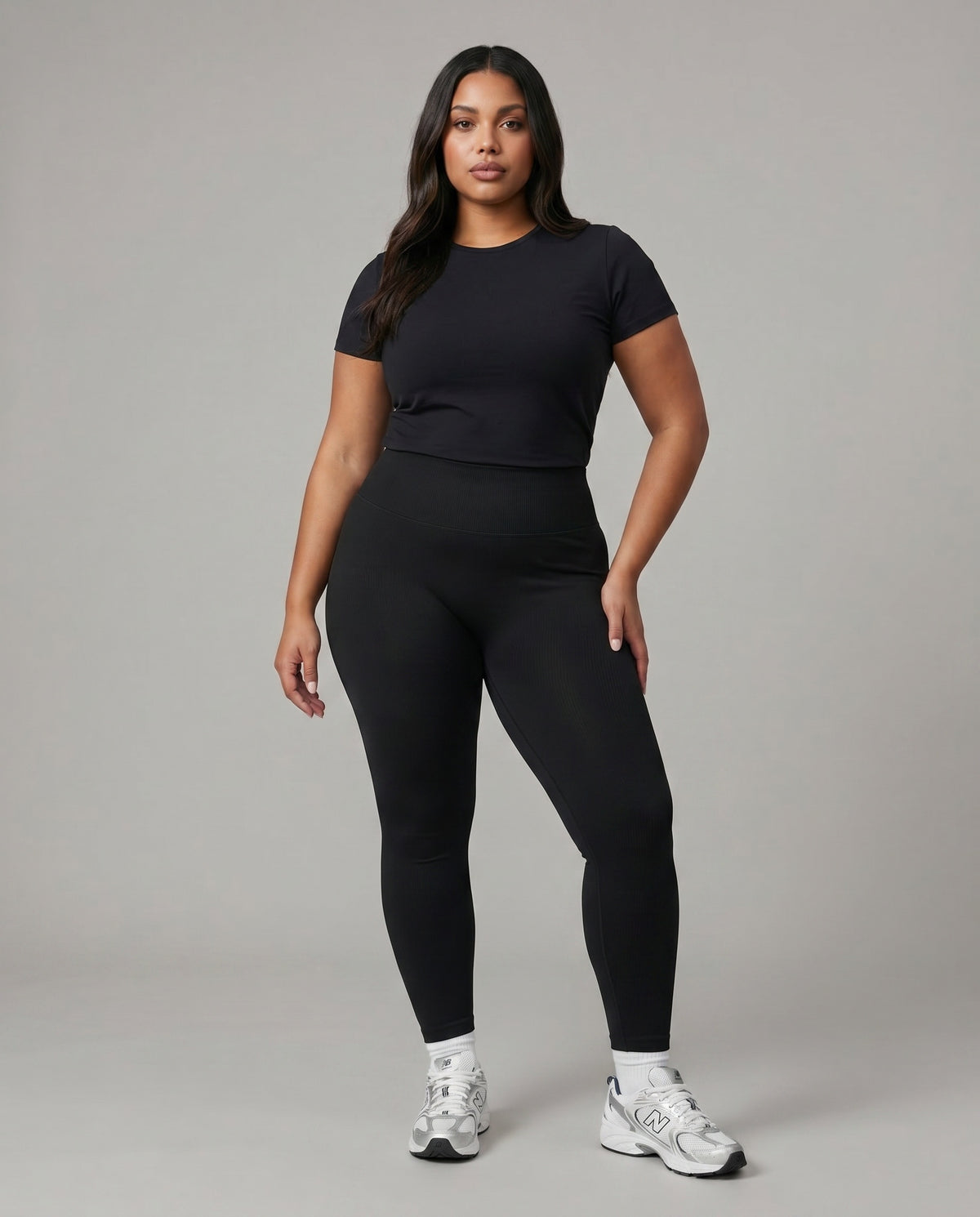 Seamless High Waist Sculpting Compression Leggings — view 3