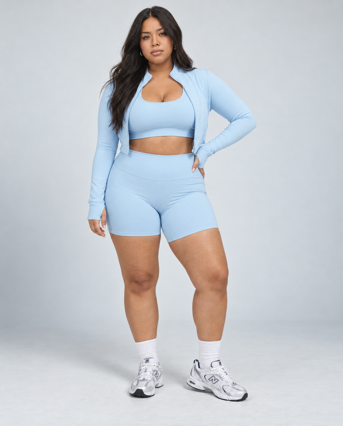 Seamless Sculpting 3-Piece Zip Jacket Set