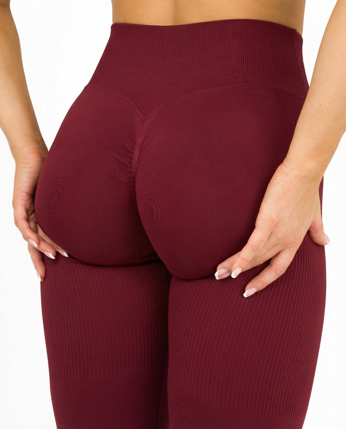Seen Snatched V-Waist Flare Leggings shown in black, featuring a high V-shaped waistband and wide flare legs for a stylish fit.