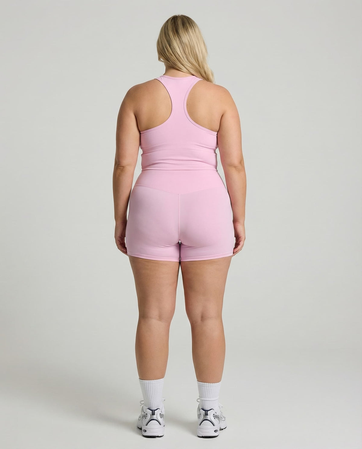 Pink Sculpt Racerback Tank & Shorts Set