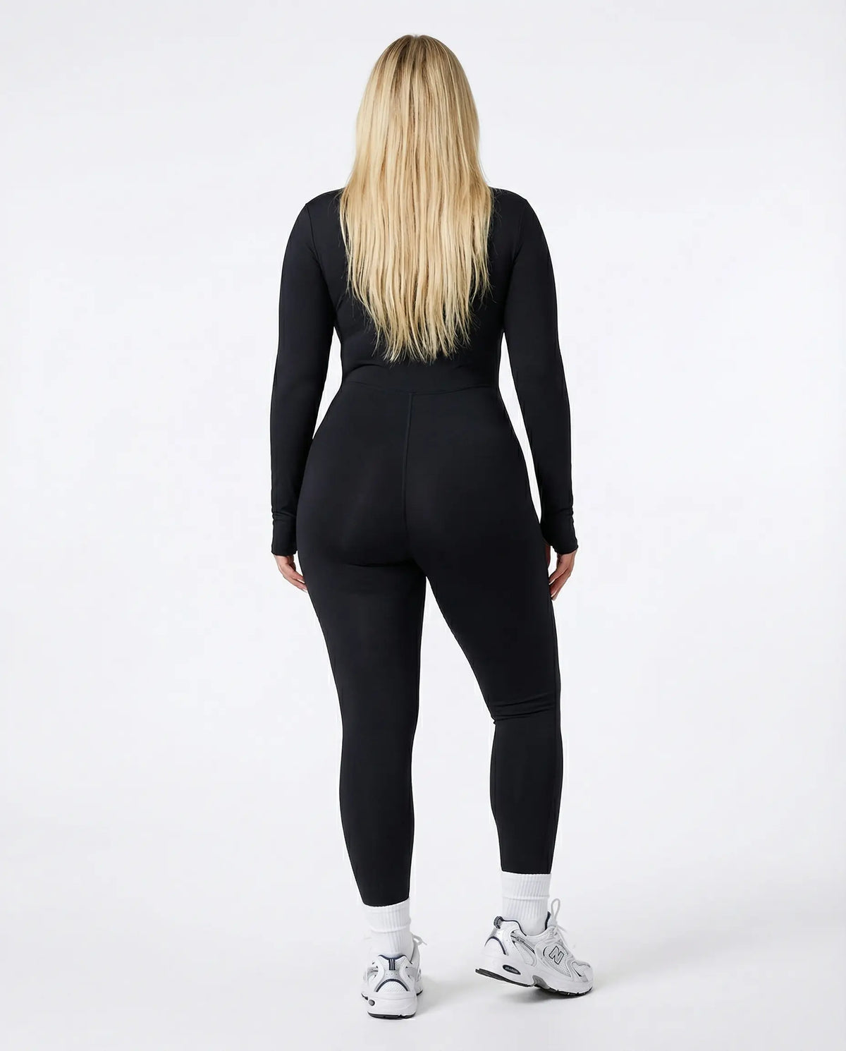 Sculpting Jumpsuit Seamless Long Sleeve Zip