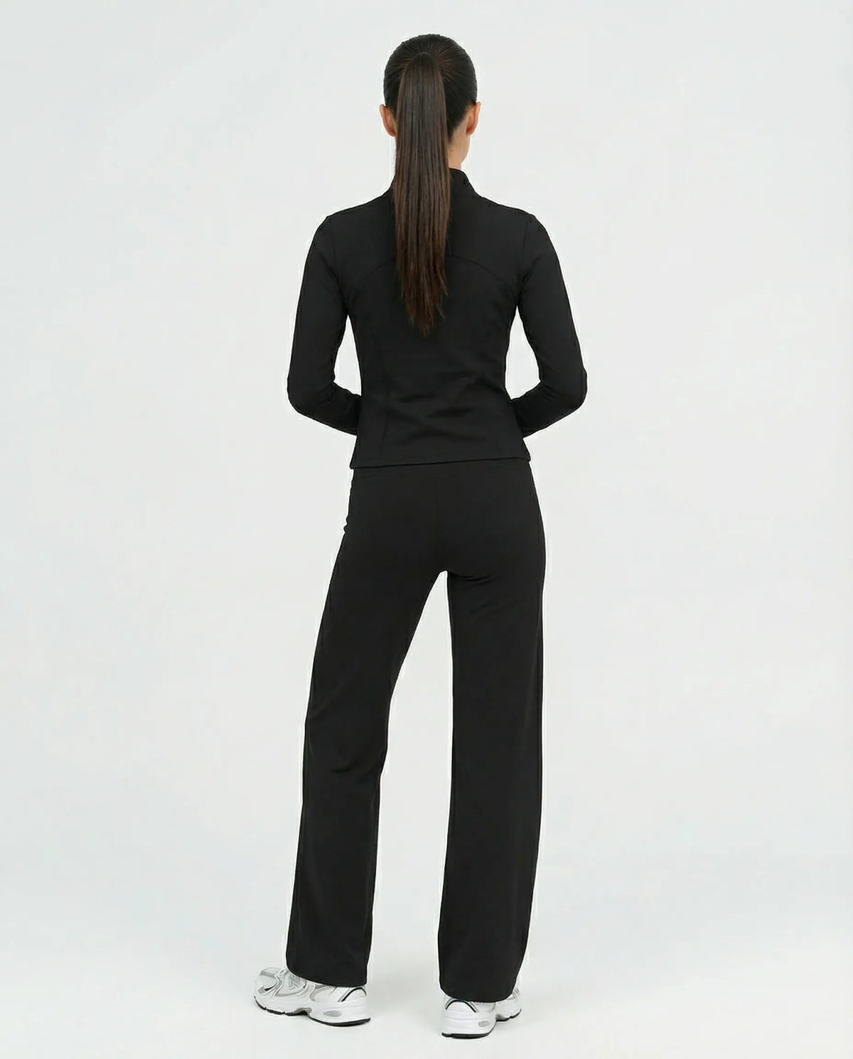3-Piece Set – Flare Pants, Sports Bra & Jacket