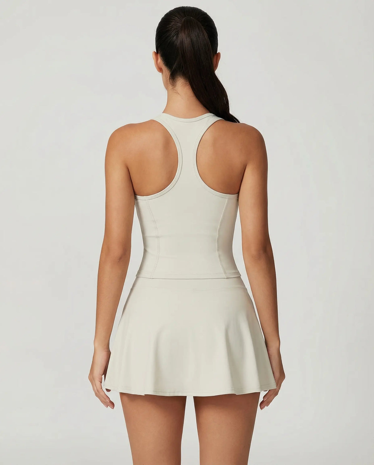 Tennis Sculpting Activewear Set with Built-In Skort