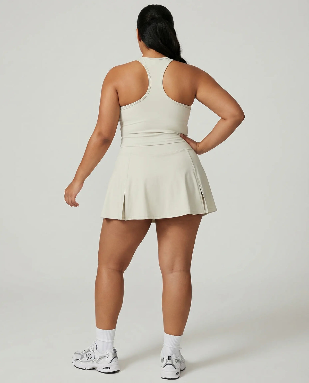 Tennis Sculpting Activewear Set with Built-In Skort