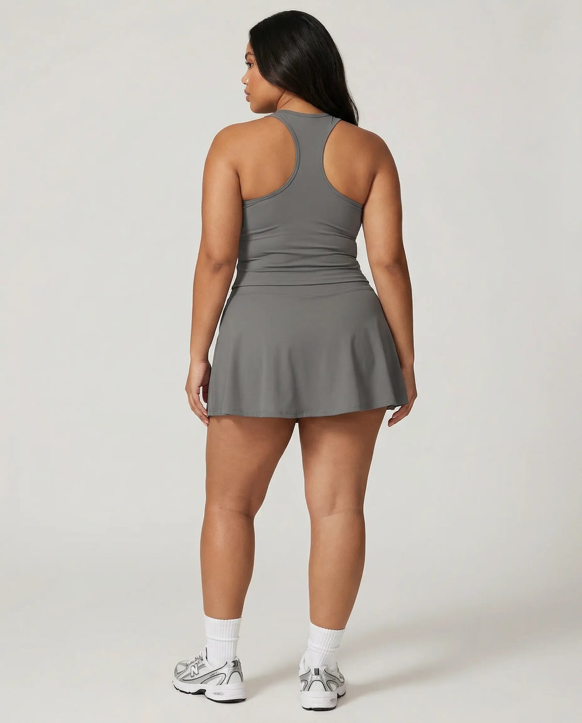 Tennis Sculpting Activewear Set with Built-In Skort