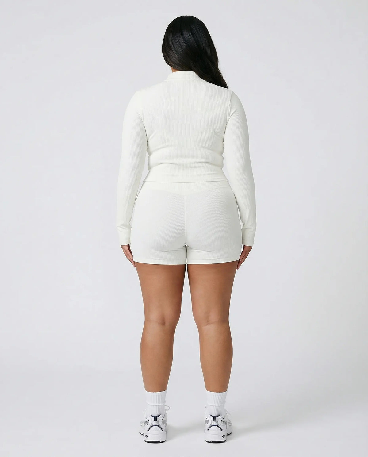 Women's Workout Set – Zip Jacket & Sculpting Shorts