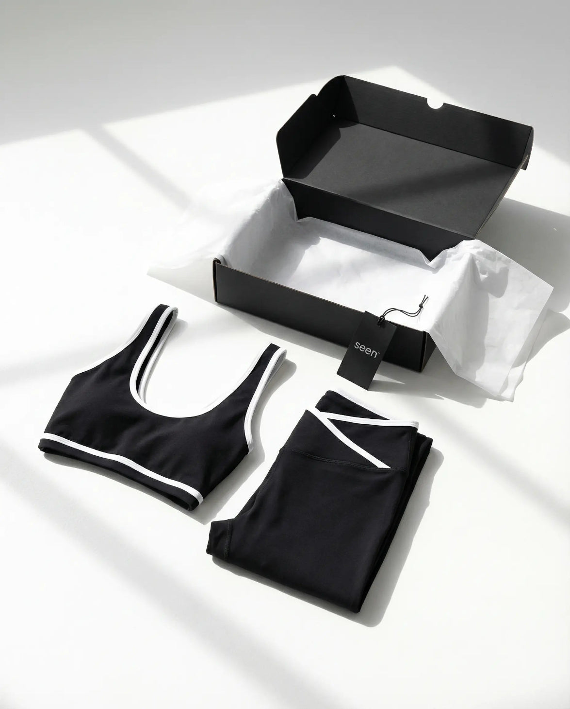 Woman wearing seamless sculpt activewear set with high waist leggings and supportive sports bra designed for gym, yoga, and athleisure wear.