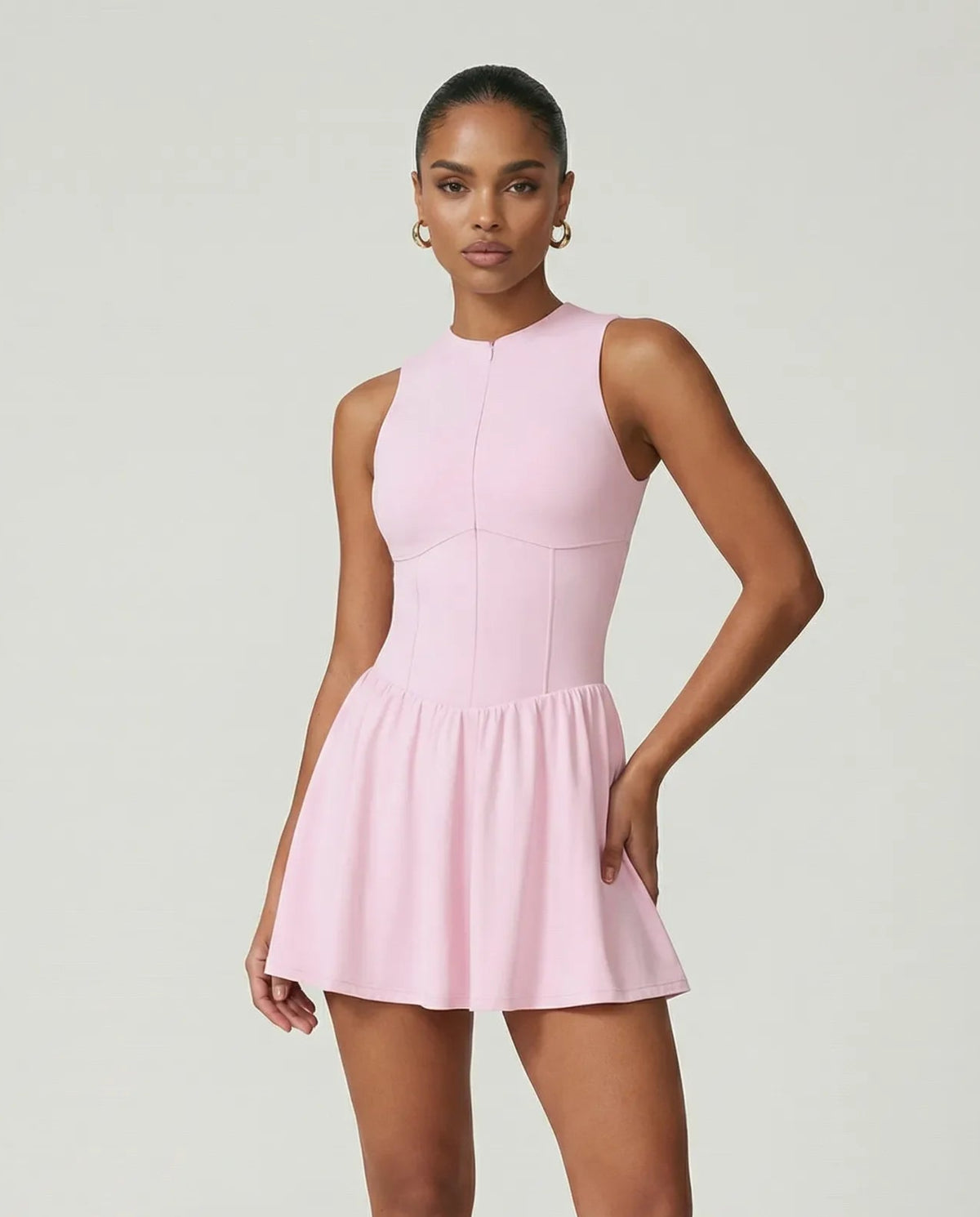 Sculpt Flare Compression Sleeveless Padel Dress