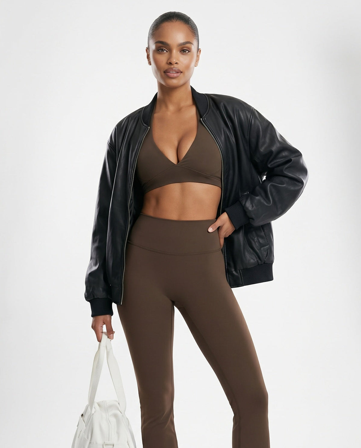 Halter Sports Bra Deep V Sculpt — view 4