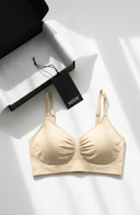 Soft Wireless Bra Unlined Nude Women Seamless Stretch