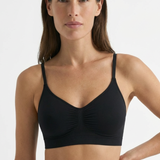 Soft Wireless Bra Unlined Black Women Seamless Stretch