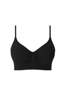Soft Wireless Bra Unlined Black Women Seamless Stretch
