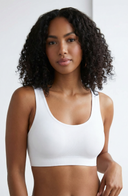 Premium Comfy Bra White Women Seamless Stretch