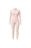 Sculpted Second Skin Jumpsuit Pink Women One Piece Stretch Fabric