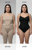 Seamless Bodysuit Black Women Sculpting One Piece Stretch Fabric