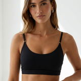 Silken Essential Bra Black Women Seamless Stretch