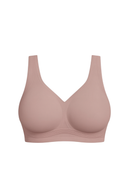 Wireless Scalloped Jelly Bra Pink Women Soft Stretch