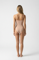 Seamless Bodysuit Nude Women Sculpting One Piece Stretch Fabric
