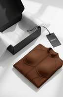 Sculpted Second Skin Jumpsuit Brown Women One Piece Stretch Fabric