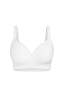Wireless Contour Bra White Women Seamless Stretch
