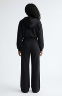 Everyday Lounge Set Black Women Two Piece Cotton Blend Stretch