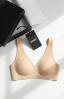 Wireless Lifting Jelly Bra Nude Women Seamless Stretch
