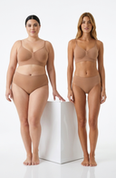 Soft Wireless Bra Unlined Brown Women Seamless Stretch