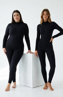 Women One Piece Workout Jumpsuit Black Body Contouring Stretch Fabric