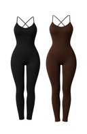 Hollow Out Seamless Back Yoga Suit Black Women One Piece Stretch Fabric