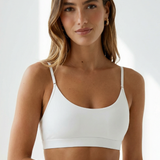 Silken Essential Bra White Women Seamless Stretch