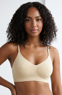 Soft Wireless Bra Unlined Nude Women Seamless Stretch