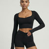 Activewear Set Biker Shorts & Long Sleeve – Sculpting
