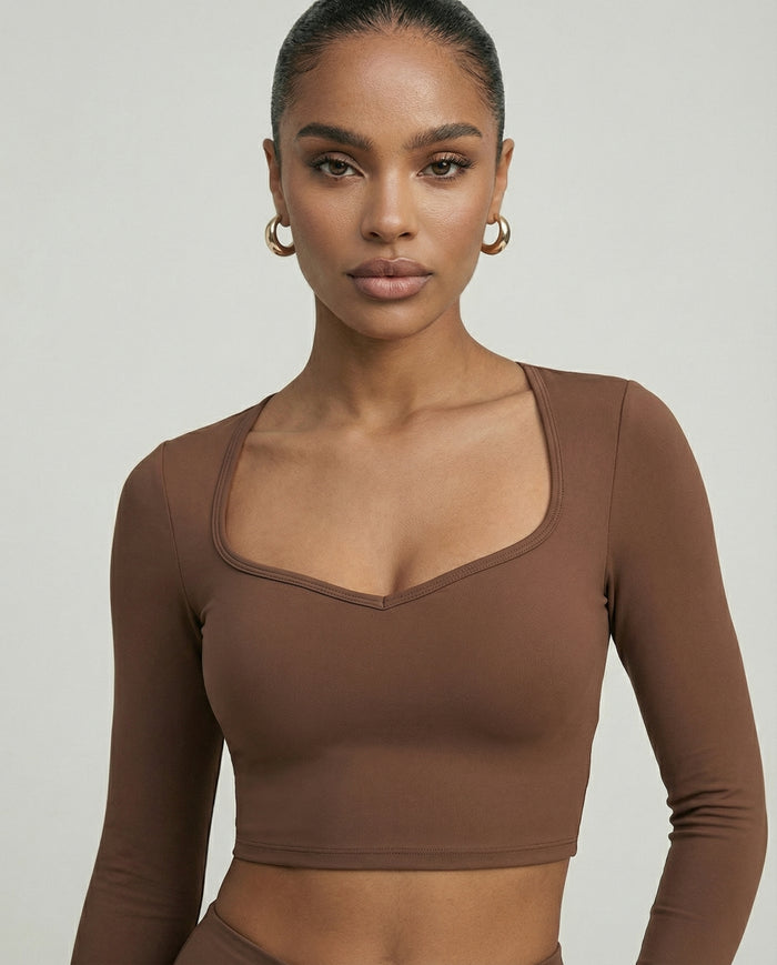 Activewear Set Women Long Sleeve & High Waist Leggings