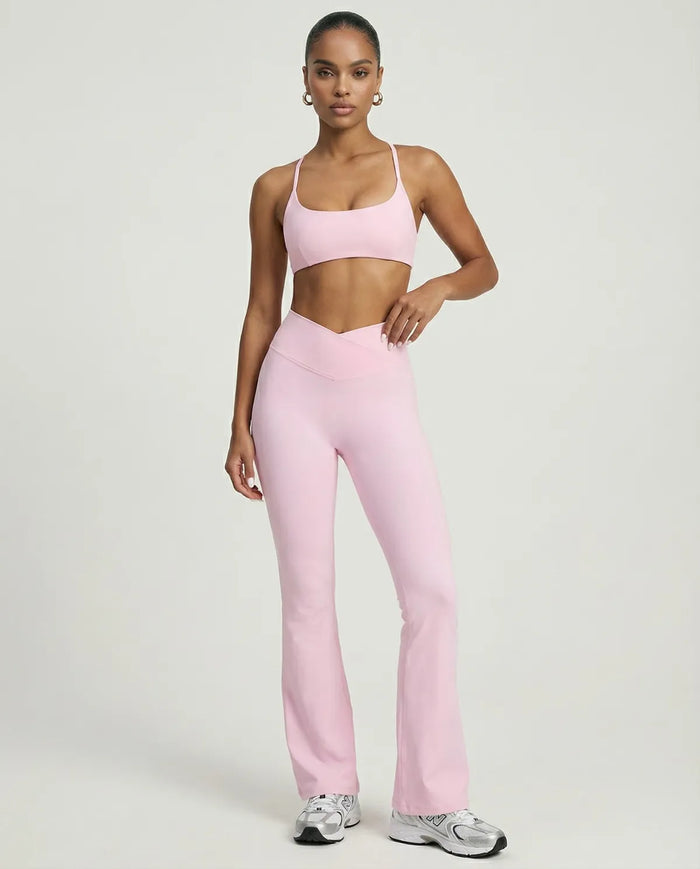Activewear Set Yoga Flare Leggings & Bra – Sculpt Fit