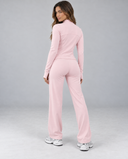 3-Piece Set – Flare Pants, Sports Bra & Jacket