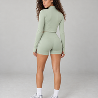Seamless Sculpting 3-Piece Zip Jacket Set
