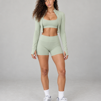 Seamless Sculpting 3-Piece Zip Jacket Set