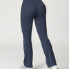 High Waist Wide Waistband Flare Leggings
